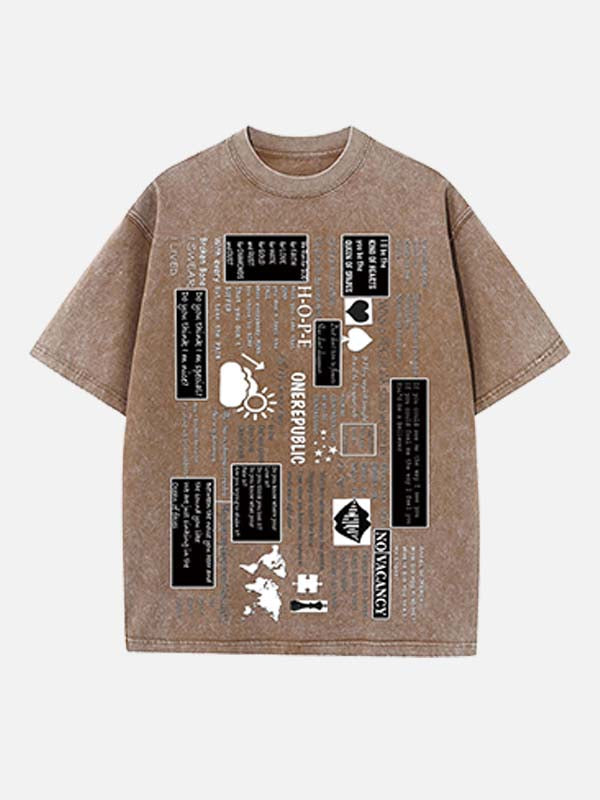 OneRepublic Print Round Neck T-shirt