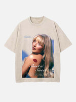 Sabrina Carpenter Print Round Neck T-shirt