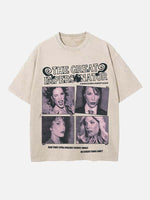 Halsey Print Round Neck T-shirt