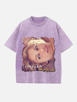 Shakira Print Round Neck T-shirt