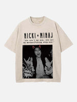 Nicki Minaj Print Round Neck T-shirt