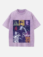 Justin Bieber Print Round Neck T-shirt