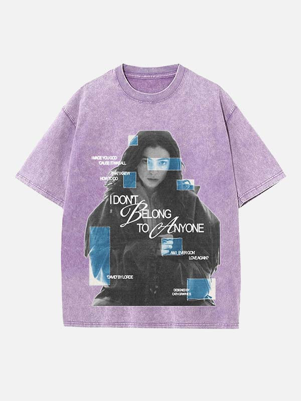 Lorde Print Round Neck T-shirt