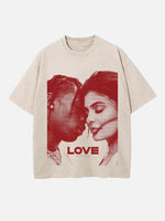 Travis Scott Print Round Neck T-shirt