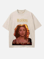 Madonna Print Round Neck T-shirt