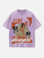 Taylor Swift Print Round Neck T-shirt
