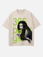 Charli xcx Print Round Neck T-shirt