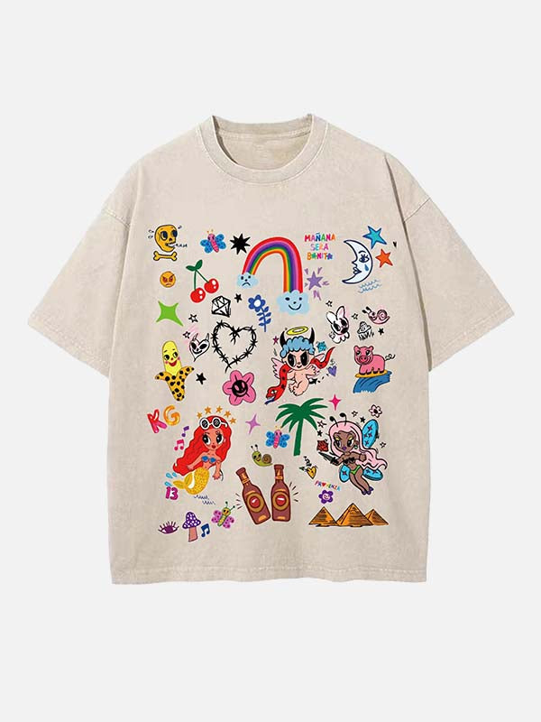 Karol G Print Round Neck T-shirt