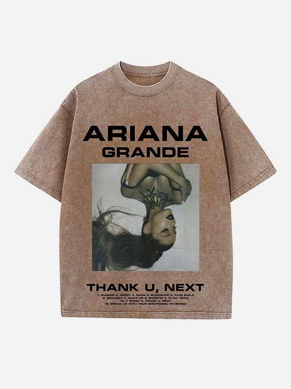 Ariana Grande Print Round Neck T-shirt