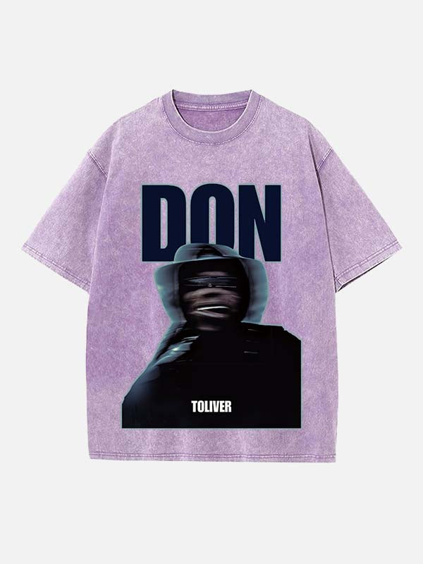 Don Toliver Print Round Neck T-shirt