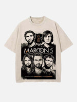 Maroon 5 Print Round Neck T-shirt
