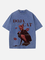 Doja Cat Print Round Neck T-shirt