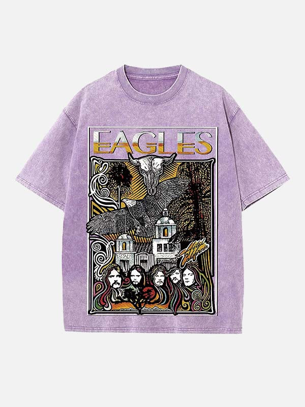 Eagles Print Round Neck T-shirt