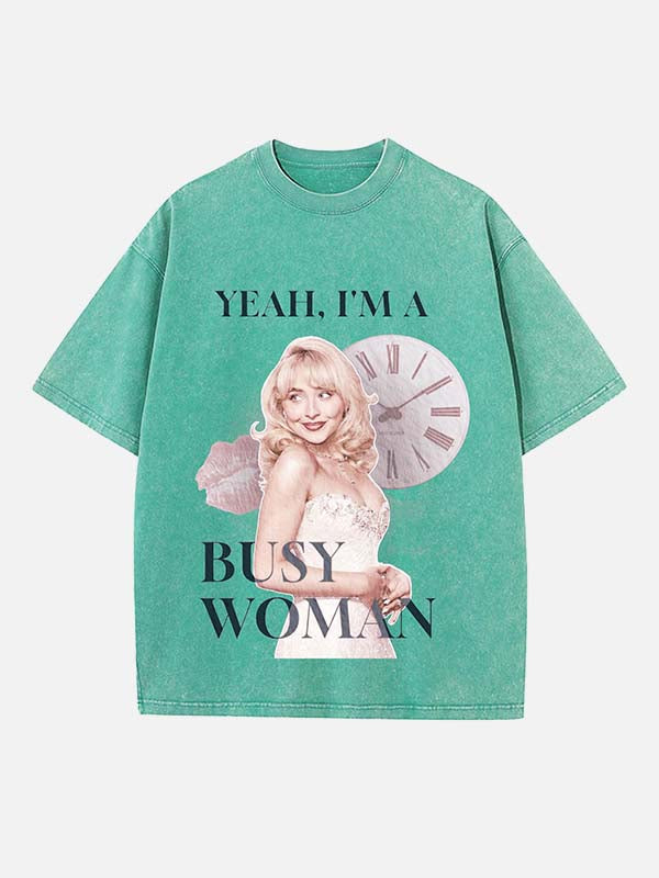 Sabrina Carpenter Print Round Neck T-shirt