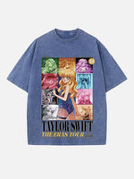 Taylor Swift Print Round Neck T-shirt