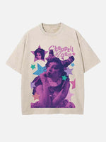 Chappell Roan Print Round Neck T-shirt