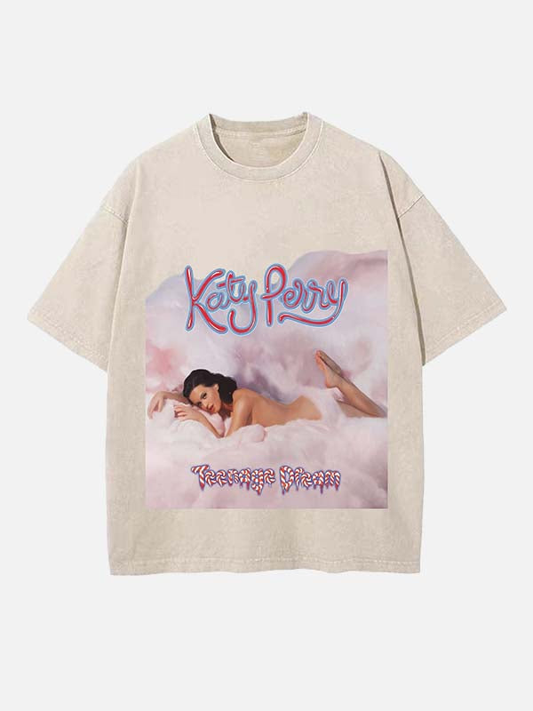 Katy Perry Print Round Neck T-shirt