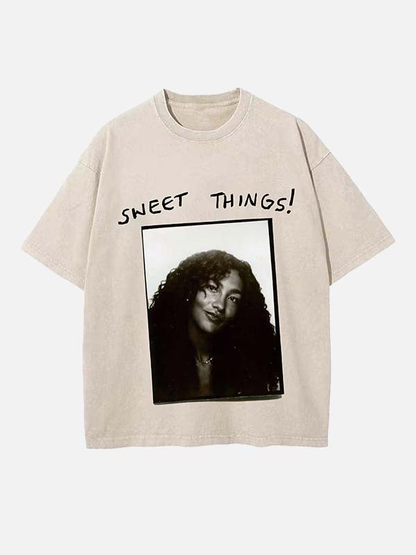 Olivia Dean Print Round Neck T-shirt