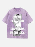 Rihanna Print Round Neck T-shirt