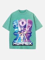 HUNTR/X Print Round Neck T-shirt