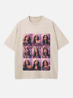 Tate McRae Print Round Neck T-shirt