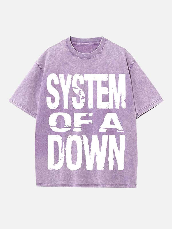 System of a Down Print Round Neck T-shirt