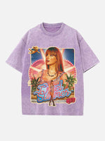 Taylor Swift Print Round Neck T-shirt