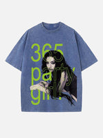 Charli xcx Print Round Neck T-shirt