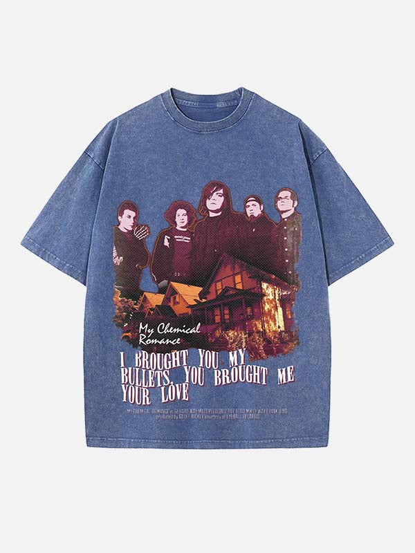 My Chemical Romance Print Round Neck T-shirt