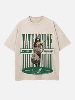 Tate McRae Print Round Neck T-shirt
