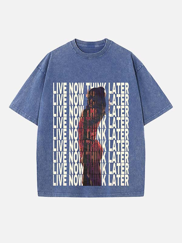 Tate McRae Print Round Neck T-shirt