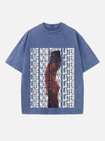 Tate McRae Print Round Neck T-shirt