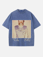 Taylor Swift Print Round Neck T-shirt