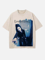 Evanescence Print Round Neck T-shirt