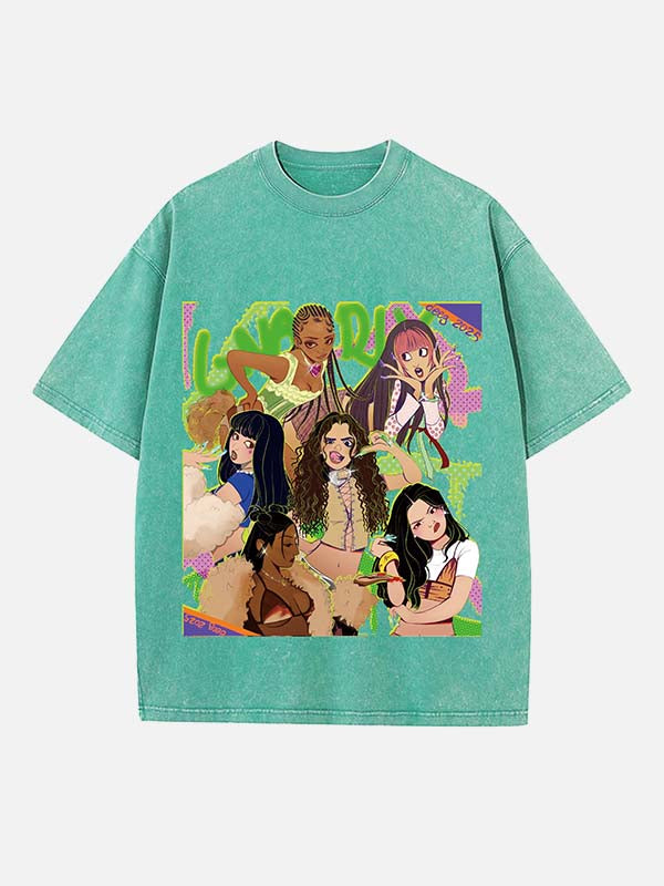 KATSEYE Print Round Neck T-shirt