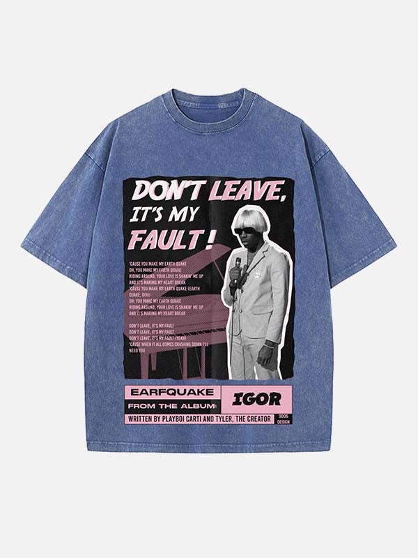 Tyler, The Creator Print Round Neck T-shirt