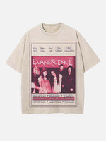 Evanescence Print Round Neck T-shirt