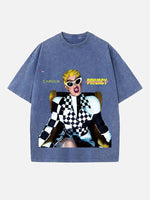 Cardi B Print Round Neck T-shirt