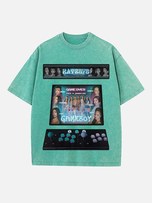 KATSEYE Print Round Neck T-shirt