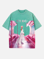 Nicki Minaj Print Round Neck T-shirt