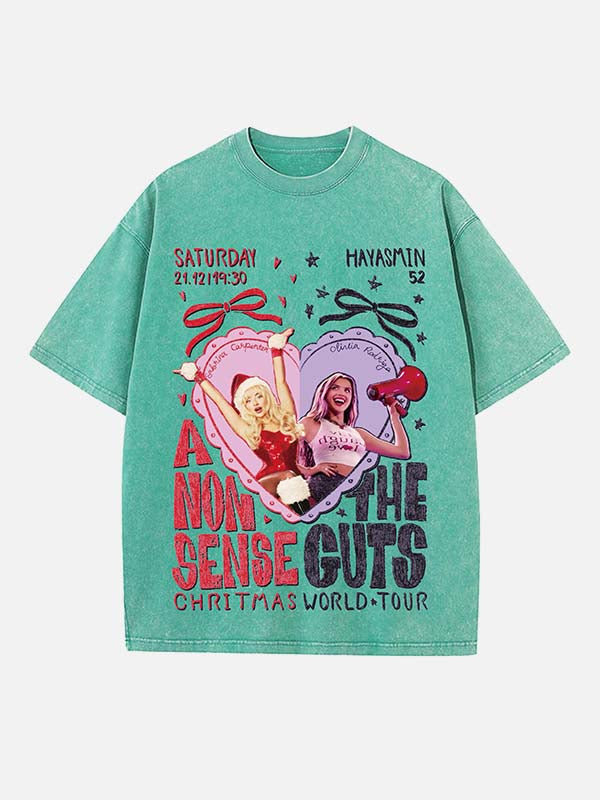 Sabrina Carpenter Print Round Neck T-shirt