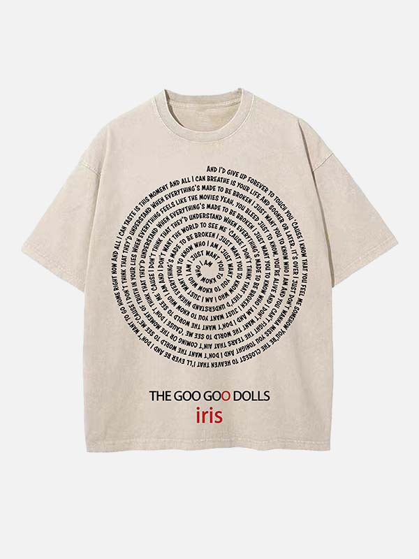 The Goo Goo Dolls Print Round Neck T-shirt
