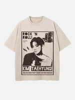 BTS Print Round Neck T-shirt