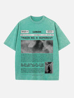 Lorde Print Round Neck T-shirt