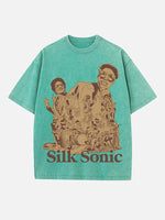 Bruno Mars Print Round Neck T-shirt