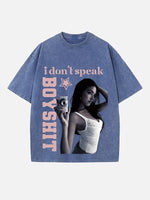 Madison Beer Print Round Neck T-shirt