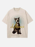 Deftones Print Round Neck T-shirt