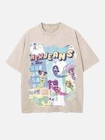NewJeans Print Round Neck T-shirt