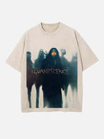 Evanescence Print Round Neck T-shirt