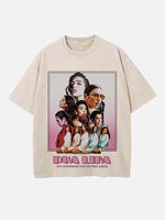 Dua Lipa Print Round Neck T-shirt